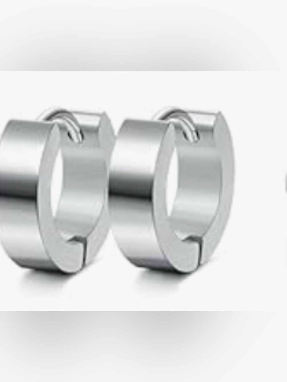 Silver Huggie Hoop Earrings - Modern Minimal